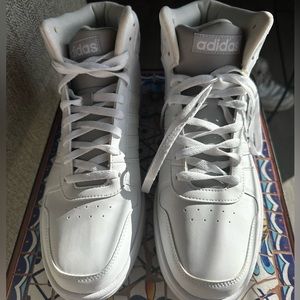 Adidas high top sneakers white size 13